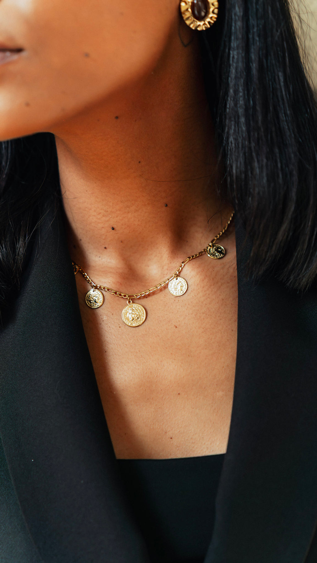 Collier médaillons Céline