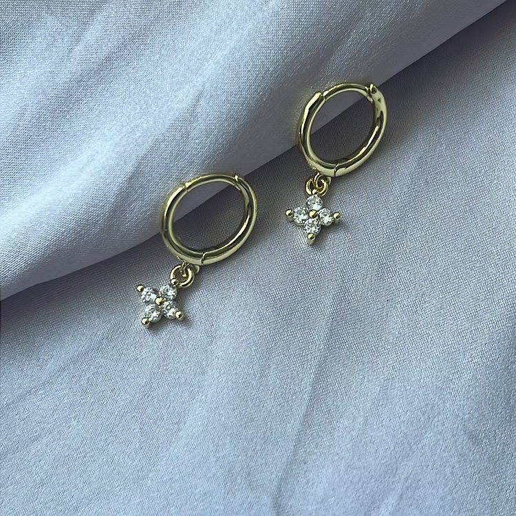 Boucles d'oreilles fleur